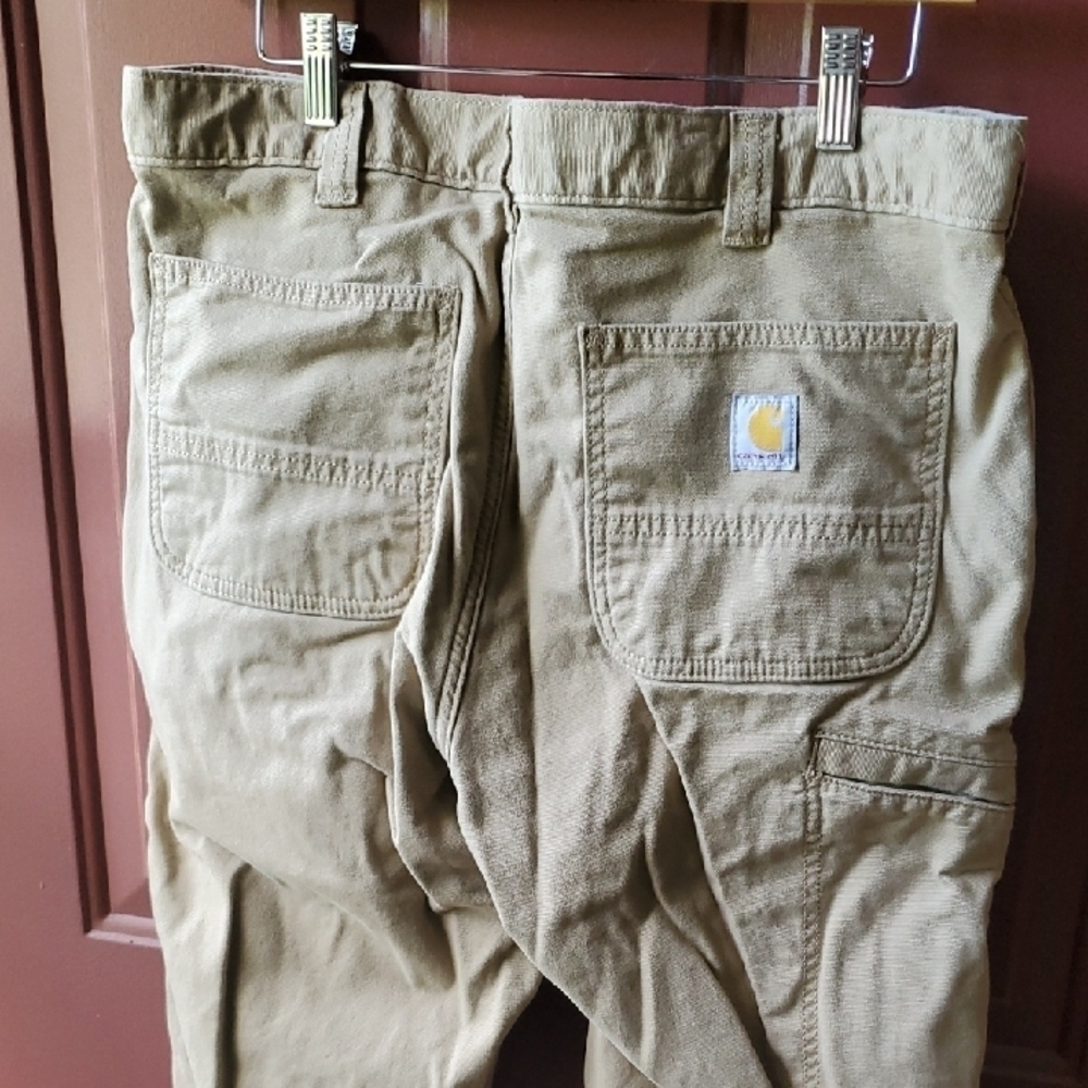 Carhartt Tan Chinos Relaxed Fit Work Wear - Picture 6 of 9